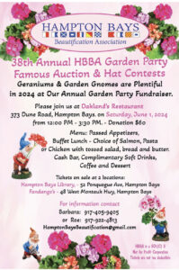 HBBA 2024 Garden Party and Famous Auction